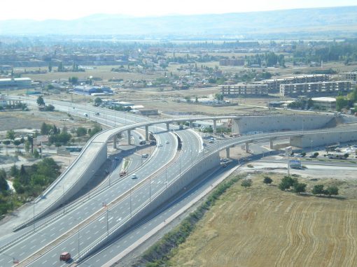 Kayseri Mimar Sinan Köprülü Kavşağı Anayol Köprüsü Kenarayak ve İstinat Duvarları