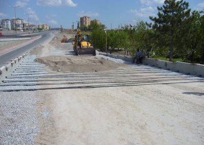 Kayseri Mimar Sinan Köprülü Kavşağı Anayol Köprüsü Kenarayak ve İstinat duvarları – Road Crossing Bridge Abutments and Retaining Walls 4
